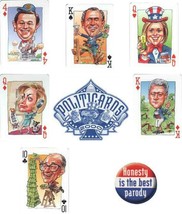Politicards 2000 – Comic Collectible Caricature Playing Cards NEW Factor... - $15.68