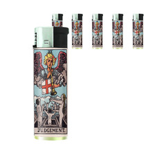 Tarot Card D21 Lighters Set of 5 Electronic Refillable Butane XX Judgement - $15.79