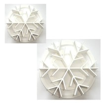 Snowflake Design Set Of 2 Sizes Concha Cutters Bread Stamps Made in USA ... - £9.54 GBP