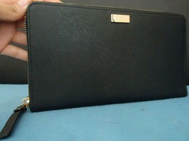 Kate Spade Travel Wallet, Black Leather - £89.68 GBP