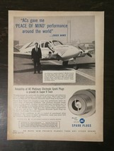 Vintage 1961 AC Spark Plugs Airplane Pan America Pilot Full Page Origina... - £5.25 GBP