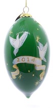 Pier 1 2014 Hand Painted &quot;Li Bien&quot; Glass Ornament - Angel &amp; Doves - £12.57 GBP