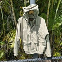 Simms Gore Tex Jacket Mens Medium Beige Fly Fishing Waterproof Full Zip ... - £101.26 GBP