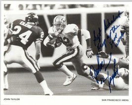 John Taylor Signed Autographed Glossy 8x10 Photo - San Francisco 49ers - £32.04 GBP