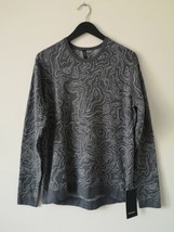 NWT LULULEMON Grey Multi Jacquard Geo Knit Reversible LS Crew Sweater Top Men... - £123.89 GBP