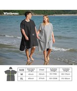Winthome Surf Poncho Changing Towel Robe with Hood and Pocket, Microfibe... - $29.69