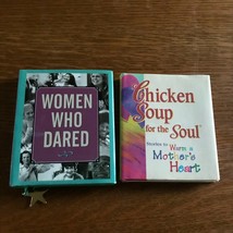 Lot Of 2 Mini Chicken Soup For The Soul Mother’s Heart &amp; Women Who Dared Hardcov - £8.27 GBP