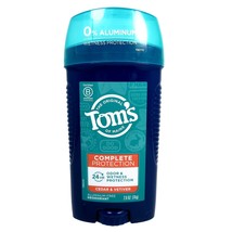 Tom&#39;s of Maine Cedar &amp; Vetiver Aluminum Free Deodorant Stick 24 Hr Protection - £19.94 GBP