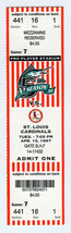 Florida Marlins vs St. Louis Cardinals Full Ticket 4/15/97 Jackie Robinson # Ret - £46.51 GBP