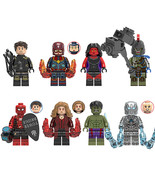 8Pcs Captain Marvel Red She-Hulk Minifigures Whiplash Hawkeye Hulk Mini ... - $22.39