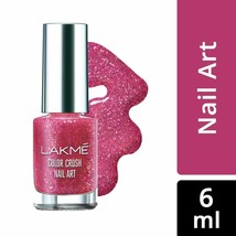 Lakme India Color Crush Nail Art Polish 6 ml (0.20 Oz) Shade S5 - $14.00
