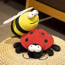 Creative Cartoon Colorful Ladybug Plushies Doll Soft Stuffed Animals Bee Plush T - £2.34 GBP