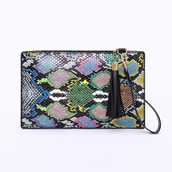 2023 New Woman Bag 2023  Print Clutch Casual Envelope Bag Square Zipper W2023ern - $66.16