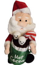 Gemmy Hot Cocoa Santa Animated Musical &quot;Let It Snow&quot; Light Up Plush - £23.99 GBP