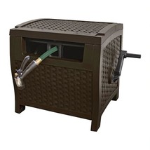 Suncast 175 ft. Wicker Style Resin Hose Hideaway with Hose Guide, Java, ... - $105.51