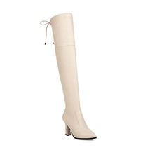 Fashion Thigh High Boots Women Soft Stretch Slim Long Over-the-Knee Boot High He - £78.22 GBP