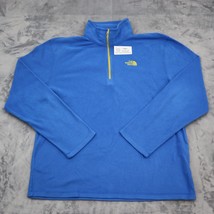 The North Face Jacket Mens L Blue Polartec Long Sleeve Quarter Zip Fleec... - £20.36 GBP