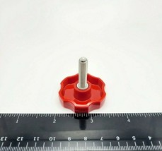1/4&quot;-28 Fine Thread Stainless Thumb Screw Bolts Red Plastic Clamping Cap... - $20.04 CAD+