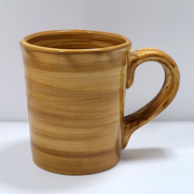 Mulberry Home Collection Ribbed Mustard Yellow 18 oz. Ceramic Coffee Mug Cup - £12.10 GBP
