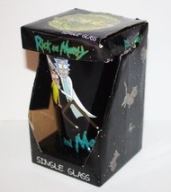 Rick and Morty Black 16 oz Pint Glass Rick &amp; Morty Images NEW UNUSED Box... - $4.99