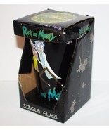 Rick and Morty Black 16 oz Pint Glass Rick &amp; Morty Images NEW UNUSED Box... - £3.92 GBP