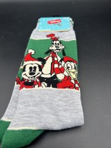 Disney Mickey Mouse, Goofy &amp; Donald Duck Xmas Holiday Socks SZ 6-12 (NWTs) - £7.06 GBP