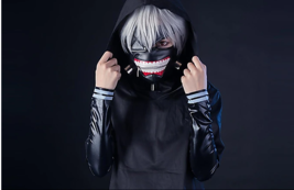 Cosplay Suits Inspired by Tokyo Ghoul Ken Kaneki Anime, Coat Top Pants Leather - £79.74 GBP
