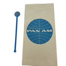 1964 Pan Am combo Ticket holder and Stir Stick Handbag Regulations Fligh... - $242.90 MXN