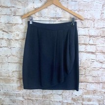St. John Separates Faux Wrap Skirt Size 6 Gray - £51.43 GBP