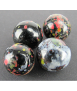 Doug Sweet confetti Handmade Art Glass Marble lot x4 5/8&quot; ESTATE SALE - $901.54 MXN