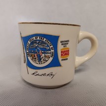 Boy Scouts Iowa Governors RoundUp 1973 Coffee Mug Burger King Sponsor - £13.50 GBP