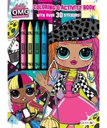 LOL Surprise OMG 48 Page Coloring Book with 4 Crayons - $202.52 MXN