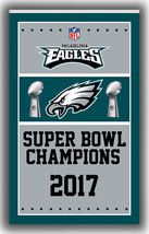 Philadelphia EAGLES Football Team Champions Flag 90x150cm 3x5ft Super Banner - $13.95