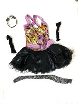 Weissman Halter Dance Costume Skate Dress 5736 w/ Gloves, Headband XL Girl - $33.65