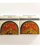 Desiree Hilton Hotel Vintage Match Book Boston Massachusetts Lot Of 2 Un... - $560.33 MXN