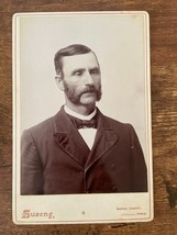 Vintage Cabinet Card. Man in suit by Susong, Dallas Center, Iowa - £10.68 GBP