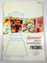 Vintage Osterizer Spin Cookery Recipes Blender Two-Speed Cookbook Bookle... - $3.91