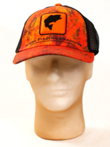 Simms Fishing Products Orange Bass Icon Trucker Snapback Hat Cap Men&#39;s One Size - £23.35 GBP