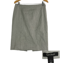 Gray Pencil Skirt Sz 6 Women&#39;s Lined White House Black Market - £10.65 GBP