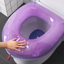 Funda de asiento de inodoro suave, cojín lavable, tapete de inodoro en forma de  - £15.71 GBP
