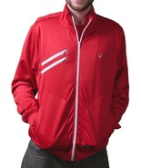 Orisue Mens Red Finisher Polyester Zip Up Track Jacket 1005030 XL 2X 3X ... - £29.44 GBP+