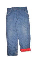 Vintage Montgomery Ward Jeans Mens 36x31 Dark Wash Carpenter Insulated L... - $48.32