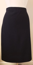 St. John Collection Knitted A-Line Black Skirt Sz-14 - £79.68 GBP