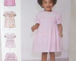 Simplicity 8895 Girls Toddler Dress Sz 1/2 1 2 3 4 short or long sleeves... - $4.94