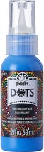 Folkart Dots Acrylic Paint 2oz Brilliant Blue - £12.01 GBP