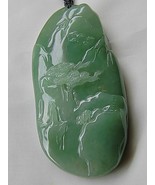 Ice Green 100% Natural Burma Jadeite Jade Landscapes Pendant # 249.50 ca... - $1,336.11 CAD