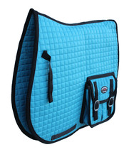 Horse Challenger Quilted English All-Purpose Saddle Pad Pockets 72127 - $41.57