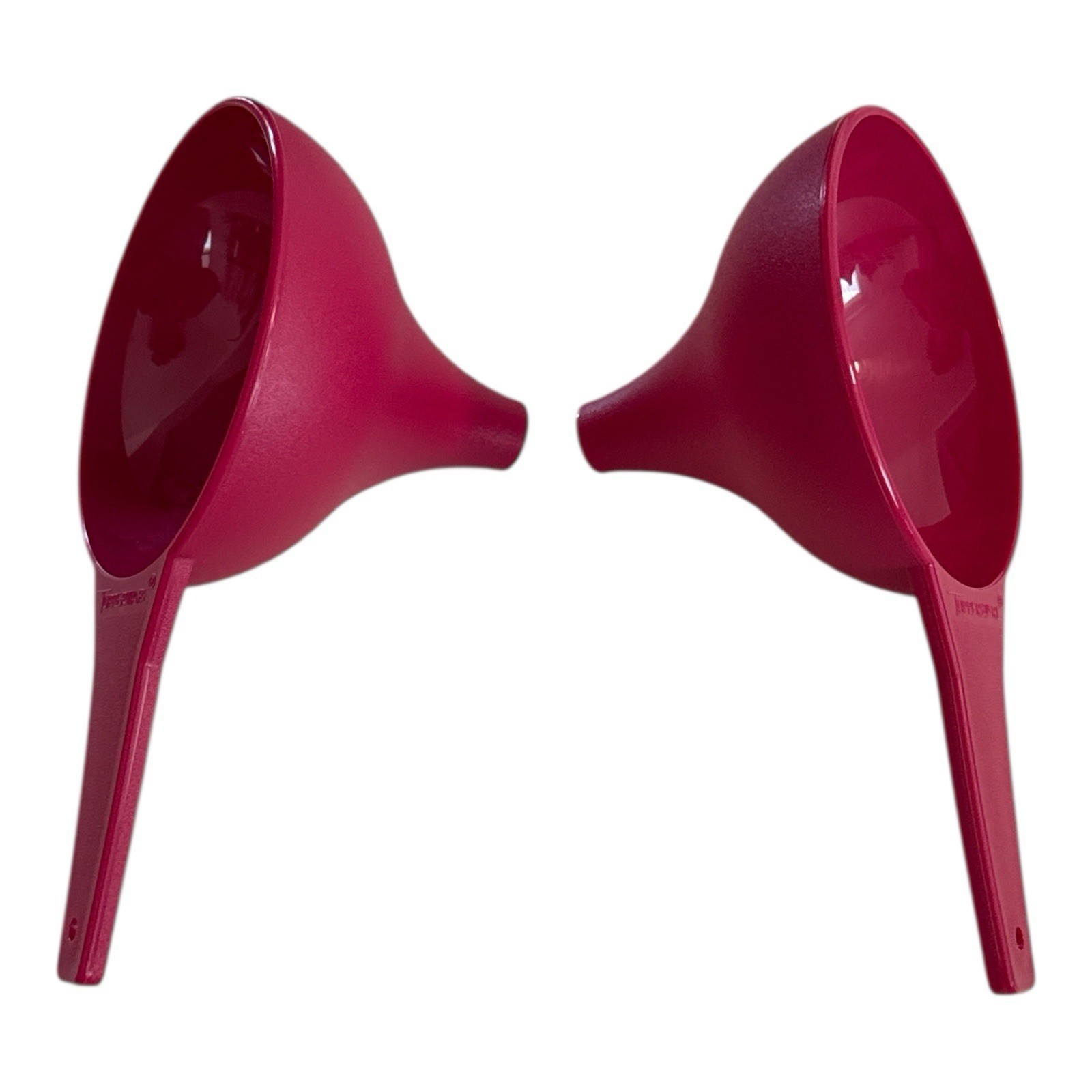 Tupperware Funnel Large Hershey Kiss Shape Set of 2 VTG NEW Red - $14.69