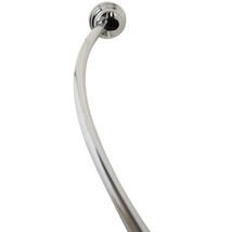 Zenna Home NeverRust 50 in. to 72 in. Aluminum Single Curved Shower Curt... - $35.87