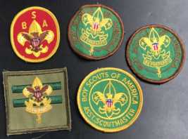 Lot of Five (5) VTG Boy Scouts BSA Patches Asst Senior Patrol Leader Scoutmaster - £14.75 GBP